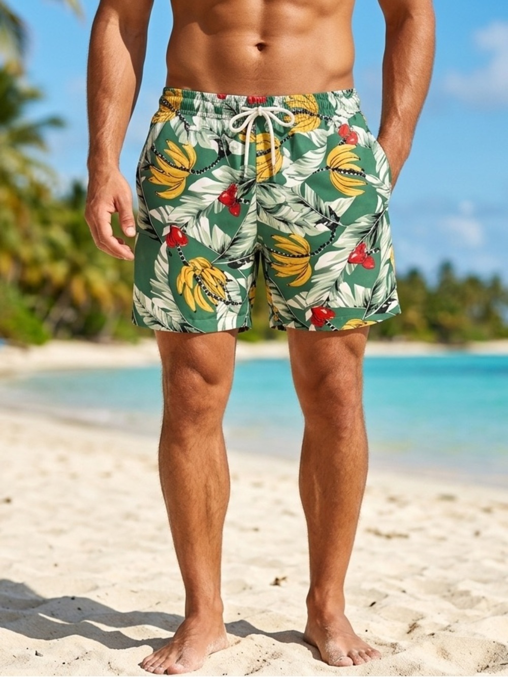 Polo Ralph Lauren Banana Print Traveller Swim Short (M8)